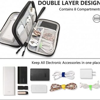 Teskyer Electronics Accessories Organiser Bag, Wat... - Image 4