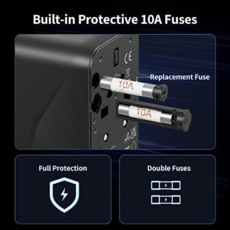 Hotimy Worldwide Travel Adapter with USB C, Univer... - Image 6