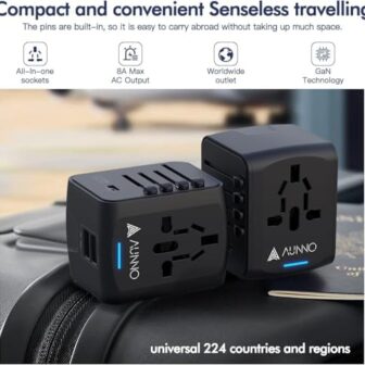 AUNNO Universal Travel Adapter, International Trav... - Image 8