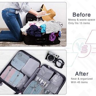 Travel Packing Cubes, Toifucos Multifunction 8pcs/... - Image 5
