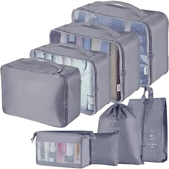 Travel Packing Cubes, Toifucos Multifunction 8pcs/... - Image 2