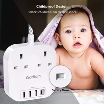 Extension Lead, Power Strips with 2 Way Outlets 4 ... - Image 7