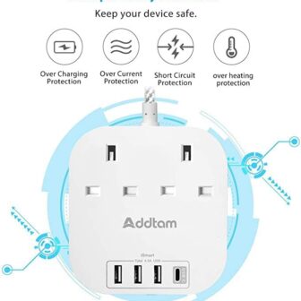 Extension Lead, Power Strips with 2 Way Outlets 4 ... - Image 6
