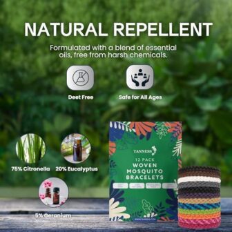 12 Pack Mosquito Repellent Bracelet - Non-Toxic In... - Image 3