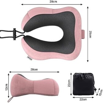 Travel Pillow Memory Foam Neck Pillow Lightweight ... - Image 3