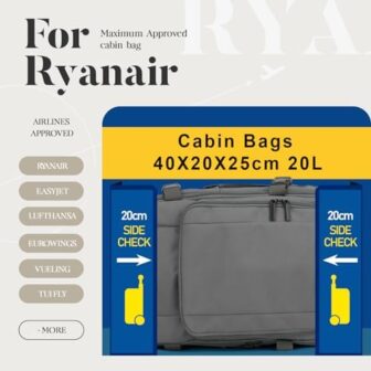 for Ryanair Cabin Bags 40x20x25 Underseat Carry-on... - Image 3