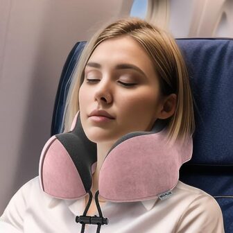 Travel Pillow Memory Foam Neck Pillow Lightweight ... - Image 7