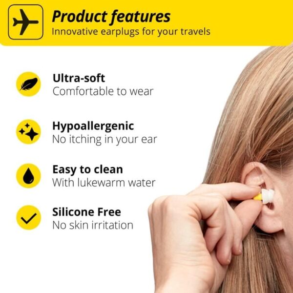 Alpine FlyFit Earplugs for Flying - Prevent Ear Pa... - Image 6