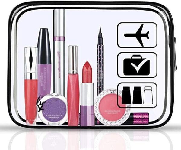 Clear Travel Toiletries Bag, 2 Pcs TSA Approved To... - Image 8