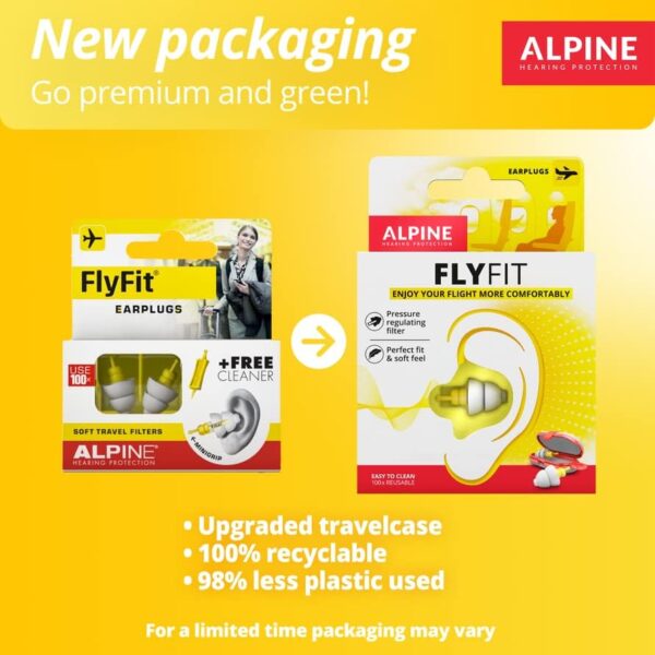 Alpine FlyFit Earplugs for Flying - Prevent Ear Pa... - Image 5