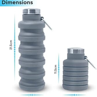 Collapsible Water Bottle Silicone Travel Essential... - Image 5