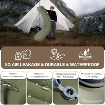 Origem Self Inflating Camping Mat - 14CM Upgraded ... - Image 6