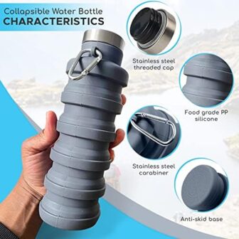 Collapsible Water Bottle Silicone Travel Essential... - Image 7
