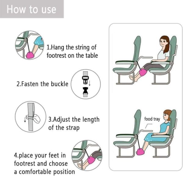 Airplane Footrest - Best Travel Essential, Airplan... - Image 7