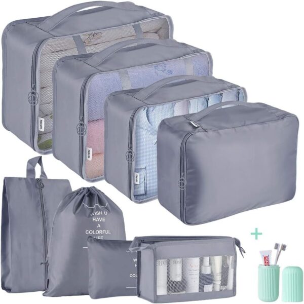 Packing Cubes for Suitcase,Geediar 9 PCS Travel Lu... - Image 2