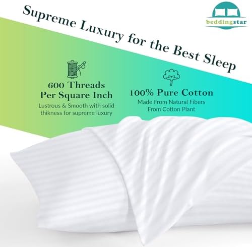 Travel Pillow Case 12x16 Size Egyptian Cotton Set ... - Image 4