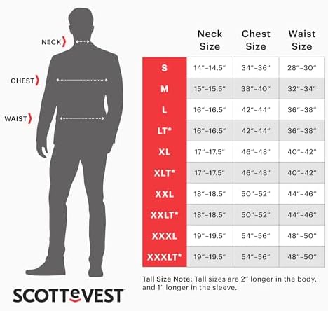 SCOTTeVEST Men's Best Travel Vest Modern (pack of ... - Image 5