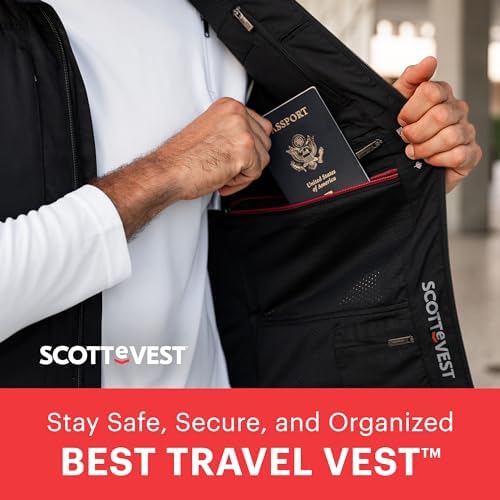 SCOTTeVEST Men's Best Travel Vest Modern (pack of ... - Image 6