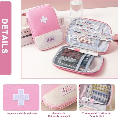 YqsIbth Travel Mini First Aid Pouch, 2 Pack Medici... - Image 4