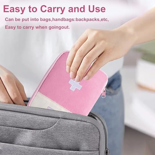 YqsIbth Travel Mini First Aid Pouch, 2 Pack Medici... - Image 5