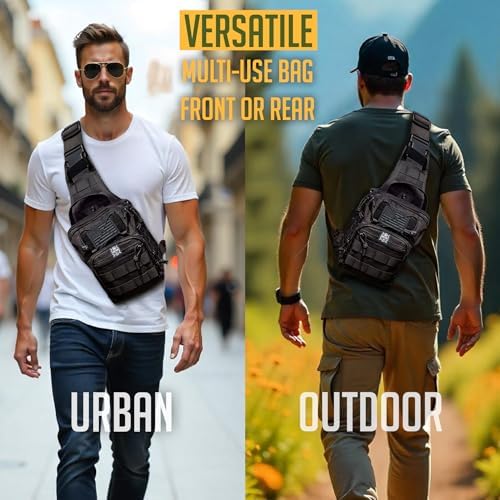 Monterra Tactical Shoulder Sling Bag for EDC, Cros... - Image 6