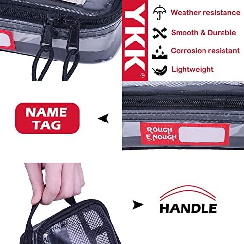 Rough Enough Clear Travel Toiletry Wash Bag Men Wo... - Image 5