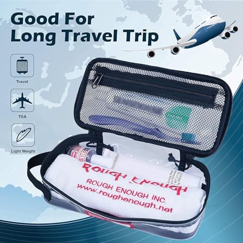 Rough Enough Clear Travel Toiletry Wash Bag Men Wo... - Image 8
