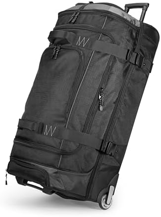 Amazon Basics Rolling Travel Duffel Bag, 87L, Ligh... - Image 2